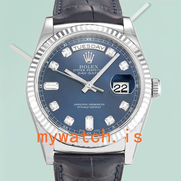 Rolex Day-Date 36mm Mens 118139 Blue Dial: A Timeless Masterpiece