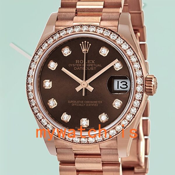 Rolex Datejust Ladies 31mm m278285rbr-0006 Chocolate Dial President Bracelet: A Timeless Elegance