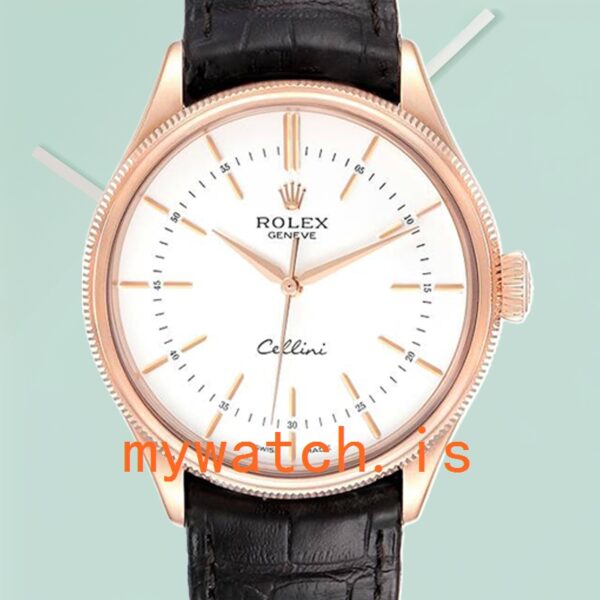 Discover the Timeless Elegance of Rolex Cellini 39mm Mens m50505-0021 Leather Strap