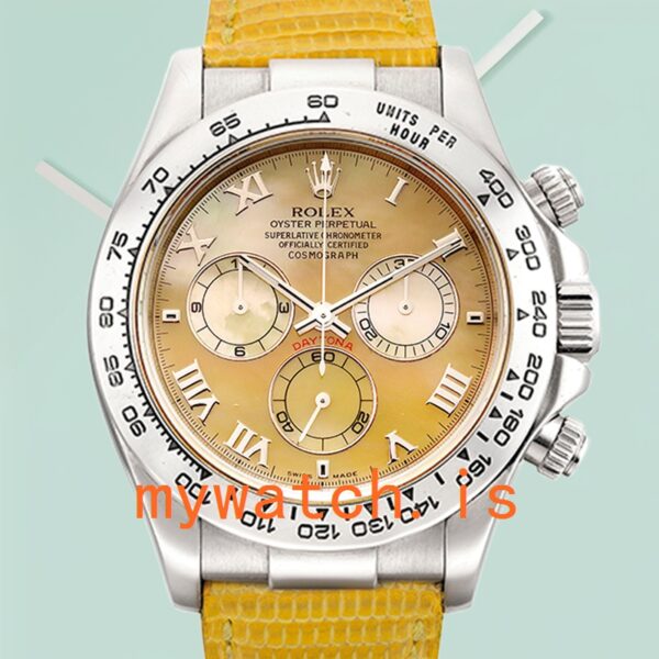 Rolex Daytona 40mm Mens 116519 Leather Strap Silver-tone: A Timeless Masterpiece