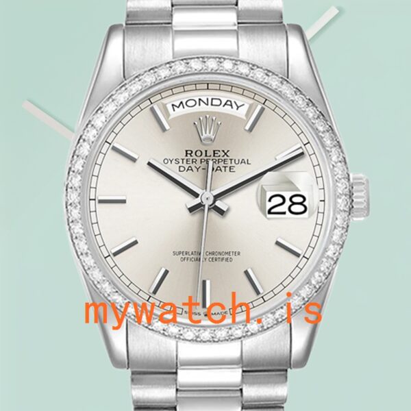 Rolex Day-Date Mens 36mm m128349rbr-0001 Automatic President Bracelet: Genuine vs. Replica