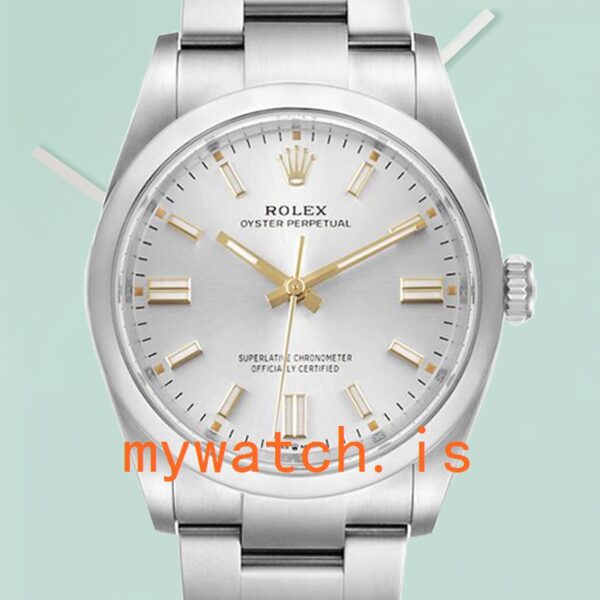 Rolex Oyster Perpetual 41mm m124300-0001 Unisex Silver-tone: Genuine vs. Replica
