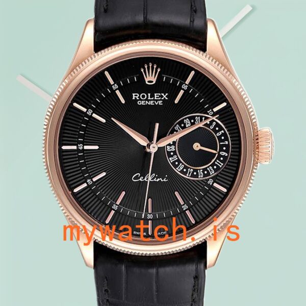 Rolex Cellini Mens m50515-0011 39mm Rose Gold-tone: Genuine vs. Replica