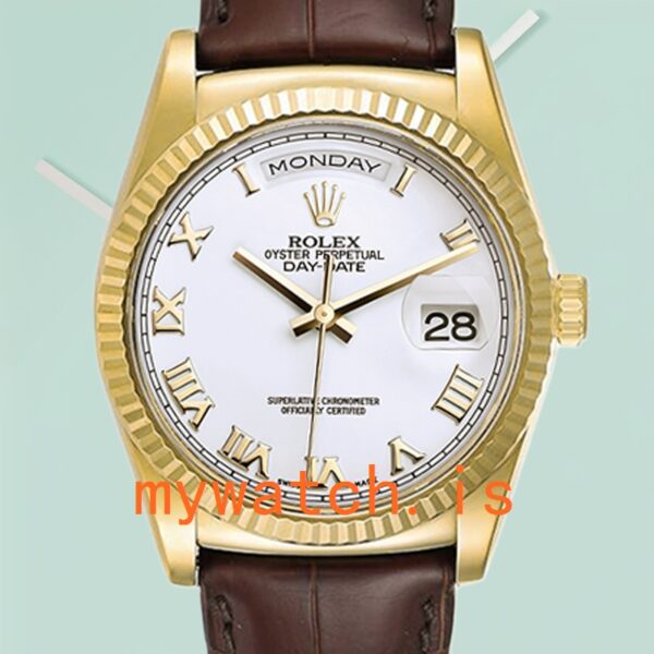 Rolex Day-Date 36mm m118138-0117 Mens Automatic: Genuine vs. Replica