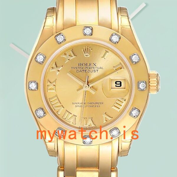 Rolex Pearlmaster 80318 29mm Ladies Automatic Stainless Steel With Diamonds: Genuine vs. Replica