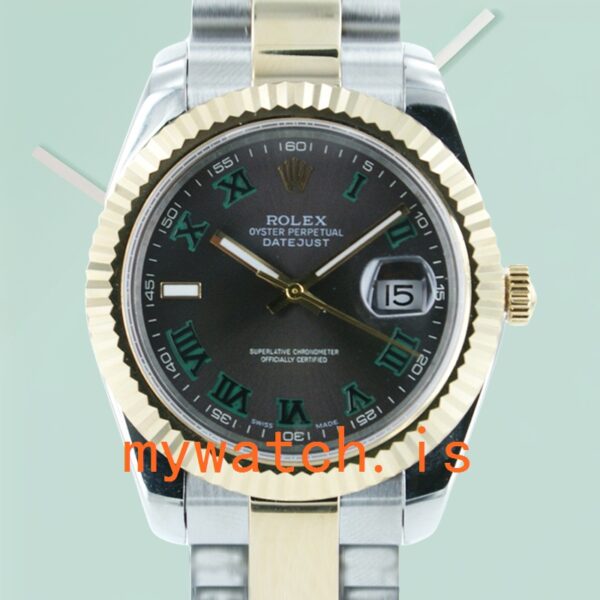 Rolex Datejust 116233GYRO Mens 36mm Silver-tone: Genuine vs. Replica