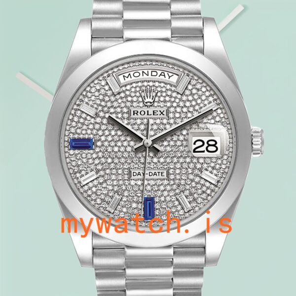 Rolex Day-Date Mens 40mm 228206 President Bracelet Automatic: Authentic vs. Replica
